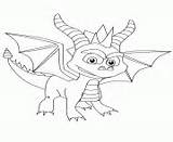 Dragon Coloring Pages Spyro Online sketch template