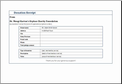 donation receipt template hamiltonplastering