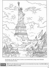 Coloring Island Ellis Pages Liberty Statue Color Adult Sheets Boost Dover Publications Scenery Colouring Choose Board Welcome Books Doverpublications sketch template