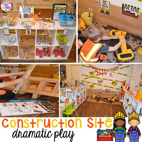 construction themed centers activities   learners pocket
