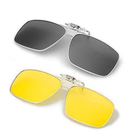elivwr polarized clip on sunglasses over prescription glasses menandwomen