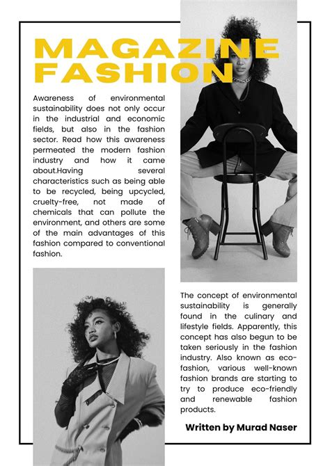 fashion magazine articles
