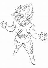 Goku Dragonball Dbz sketch template