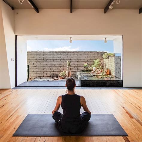 homes rooms designed  practising yoga  meditation atdezeen weve rounded