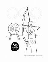 Olympics Summer Archery Coloring Pages Surfnetkids sketch template