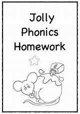 Phonics Jolly Letter Colouring Literacy sketch template