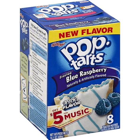 pop tarts pastries toaster frosted blue raspberry toaster pastries