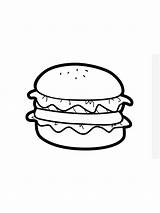 Hamburger Sheet sketch template