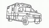 Rescue Ambulance Transportation sketch template