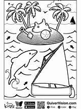 Sailboat Coloring Quiver Fun Kids Votes sketch template