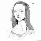 Mona Lineart sketch template