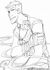 Tf2 Coloring Pages Template Scout Lineart sketch template