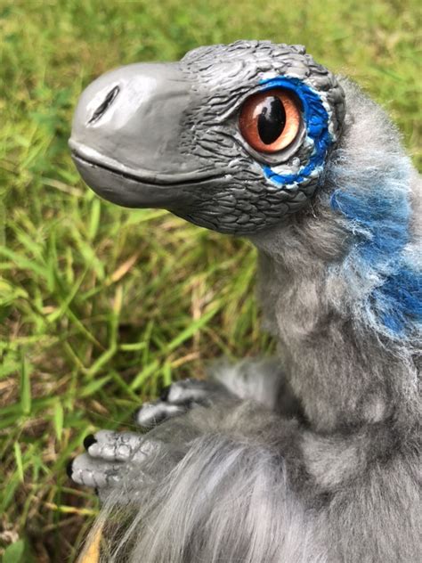 Jurassic World Blue Inspired Raptor Plush Art Doll The