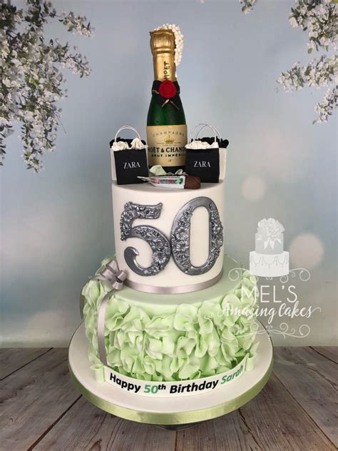 Prosecco And Shopping 50th Birthday Cake Mel S Amazing Cakes