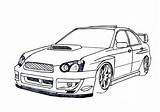 Jdm Subaru Drift Autos Dibujo Desenhos Impreza Wrx Sti Supra Mk4 Hatchback Trike Homem Lata Template Tunados Colorir Diseno Coche sketch template
