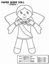 Colouring Brownie Girl Guides Sheet Pages Sparks Canadian Coloring Brownies Sheets Crafts Activities Multicultural Canada Spark Doll sketch template