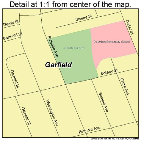garfield  jersey street map