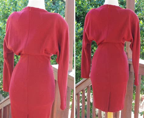 Wrapped Up 1980 S 90 S Sexy Vintage Tight Deep Reddish Etsy
