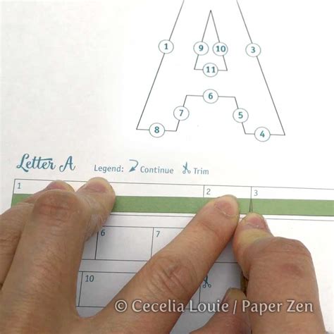paper zen cecelia louie quilling letters  book