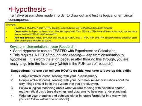 write  research hypothesis