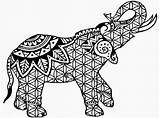 Printable Colouring Elephants Procoloring sketch template