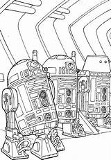 Coloring Droids R2 sketch template