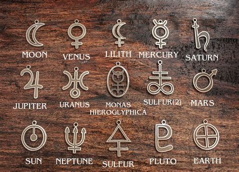 planet glyphs symbols planetary alchemical symbols etsy glyphs symbols alchemic symbols