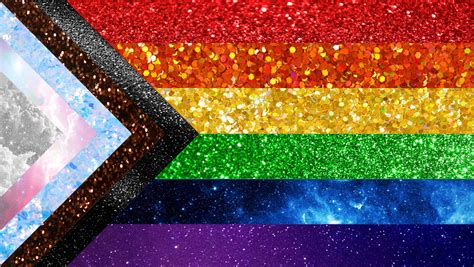 Ive Been Feeling Anxious And Scared So I Made A Glittery Flag To Share