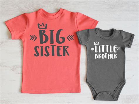 Matching Sibling Shirts Big Sister Little Brother Shirts Big Etsy