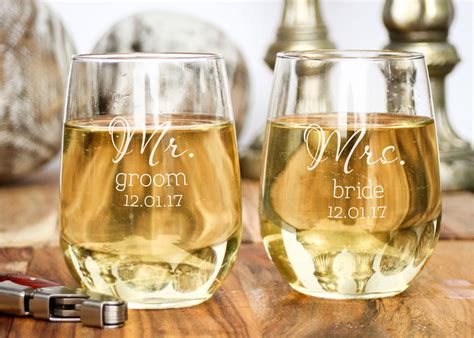 personalized stemless wine glass  engravemethis