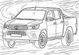 Toyota Coloring Hilux Pages Trucks Colouring Pickup Cars Printable Print Car Drawing Color Kids Top Categories Search Click Again Bar sketch template