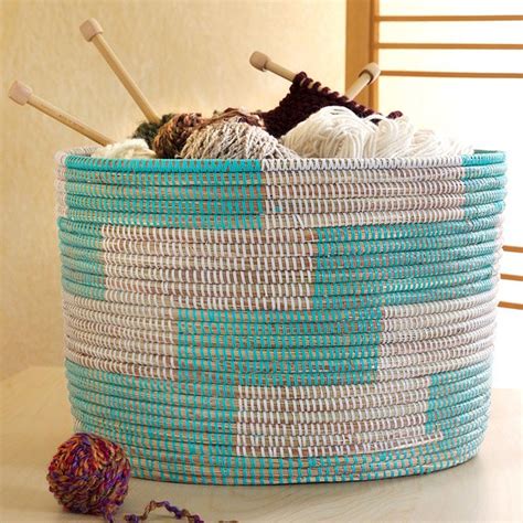 stylish  functional knitting basket fashionarrowcom