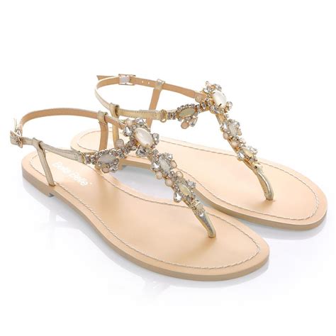 crystal jewel gold dress evening sandals gold wedding