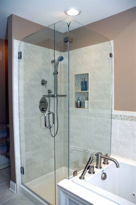 heavy glass shower enclosure by doylestown glass modern shower glass