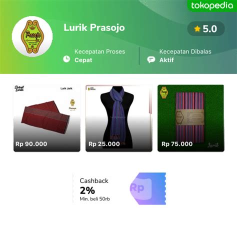 Toko Lurik Prasojo Online Produk Lengkap And Harga Terbaik Tokopedia