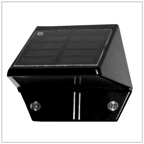 solar deck rail lights  profile black aluminum set