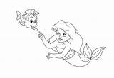 Coloring Pages Ariel Baby Kids Princess Visit sketch template