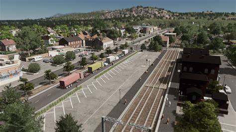 small town train station citiesskylines