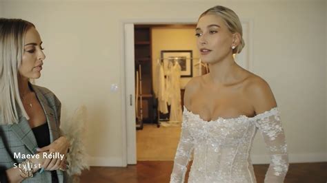 Nude Video Celebs Hailey Baldwin Sexy Wedding Dress Fitting 2019