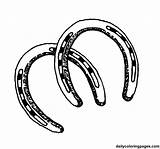 Horseshoes Drawing Cliparts Horse Shoes Attribution Forget Link Don sketch template