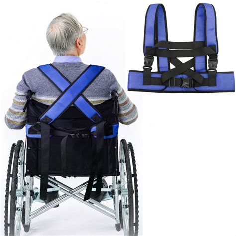 wheelchair seat belt adjustable medical restraints straps patients cares safety harness chair