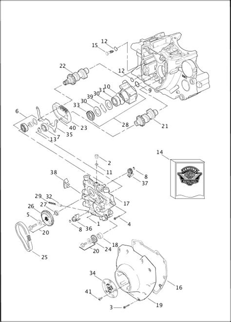 harley davidson  engine diagram