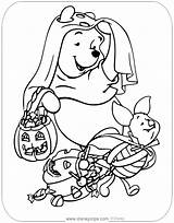 Piglet Pooh Disneyclips Trick Treating sketch template