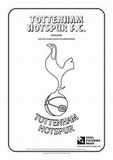 Tottenham Coloring Pages Hotspur Logos Colouring Logo Soccer Fc Liverpool Cool Clubs Kids Premier League Printable Color Sheets England Club sketch template