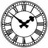 Clock Wonderland Alice Clipart Clocks Face Drawing Steampunk Old Drawings Template Printable Choose Board sketch template