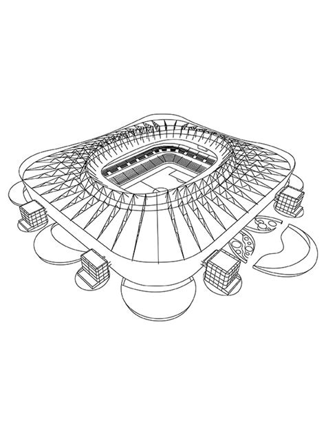 ahmed bin ali stadium coloring page  printable coloring pages