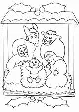 Creche Imprimer Nativite Coloriages Nativité Noël Nativity sketch template
