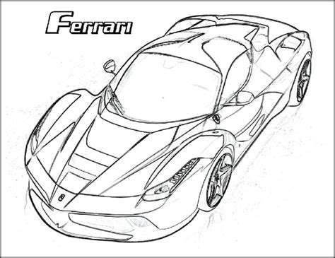 ferrari car coloring pages  getcoloringscom  printable
