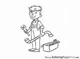 Plumber Coloring Pages Sheets Invitation Sheet Getcolorings sketch template