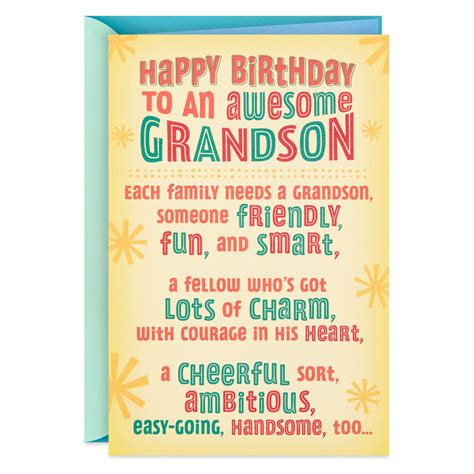grandson birthday card